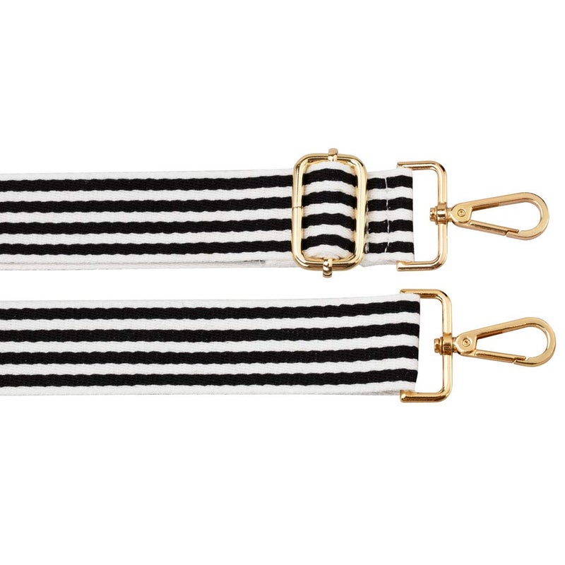 ZANQANO Crossbody Strap Purses Replacement Adjustable Handbag Straps (Black White) - Image 4